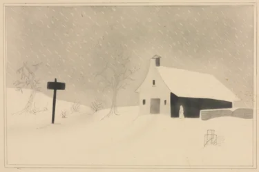 Snestorm i Vermont.