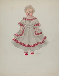 voksdukke, ca. 1936.