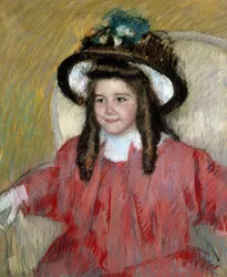Anne Marie Durand Ruel (Portræt af Anne-Marie Durand-Ruel). Maleri af Mary Cassatt (1845-1926). Privat samling