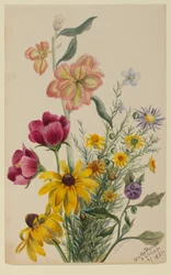Gruppe af blomster