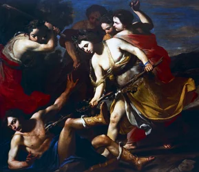 Orpheus slået af Bacchantes