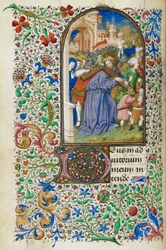 Timebog for Jean de Dunois, f.136v, ca. 1436-50 (illumineret manuskript)