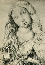 Portræt af en kvinde med en ring, St Catherine, 1450-1470, 1943.
