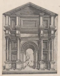 Mirror of Roman Magnificence: Arch af Master GA med Caltrop, 16. århundrede., 16. århundrede.