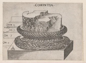 Spejl af romersk storhed: korintisk base, ca. 1537., ca. 1537