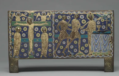 Plade fra en Chasse for relikvier af Saint Thomas Becket, 1220-1225