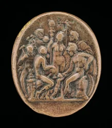 An Assembly of Gods [omvendt], anden halvdel af 1400-tallet.