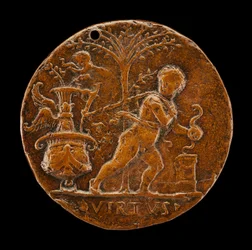 Allegorisk scene [forside], 1500-tallet.