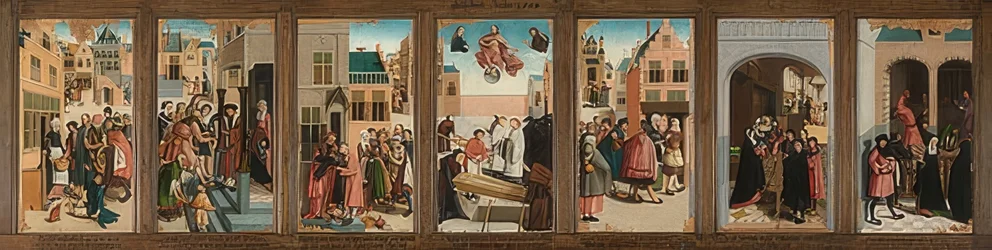 De syv barmhjertighedsgerninger. 1504