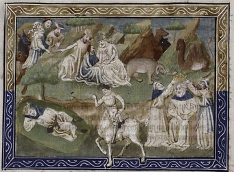 Drømmevision om Djengis Khan Fra: Jean Hayton, Flower of the Stories of the Land of the East, ca. 1410