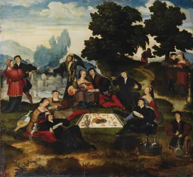 The Luncheon on the Grass, ca 1535-1540
