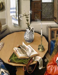 Bebudelsestriptykonet (Mérode-altertavlen), ca. 1427-32