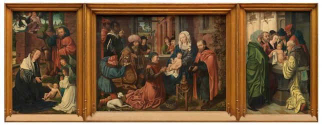 Helligtrekonger triptykon (olie på panel)