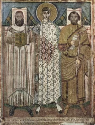 Sankt Demetrius af Thessaloniki med donorerne, 6.-7. århundrede