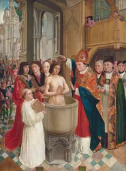 Dåben af frankernes konge Clovis I i Reims i det 5. århundrede