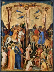 Korsfæstelse (tempera på træ)