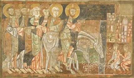 Kristi indtog i Jerusalem, ca. 1125 (fresko)