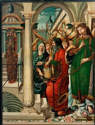 Præsentation af Jomfru Maria i templet (maleri på træ)