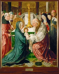 Præsentation i templet, et af to paneler fra