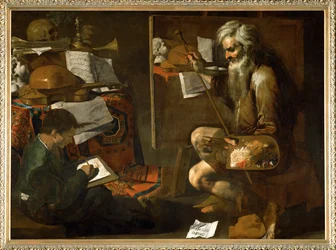 En malers atelier, ca. 1639 (olie på lærred)