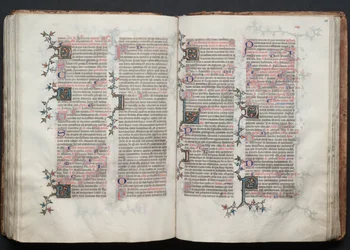 Gotha Missal: Fol. 115V, tekst, c. 1375.