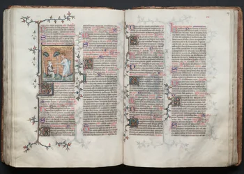 The Gotha Missal: Fol. 117r, Tekst, ca. 1375.