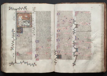 The Gotha Missal: Fol. 123r, Tekst, ca. 1375.