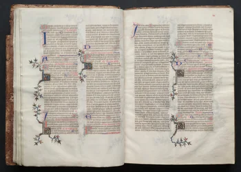 The Gotha Missal: Fol. 13v, tekst , ca. 1375.