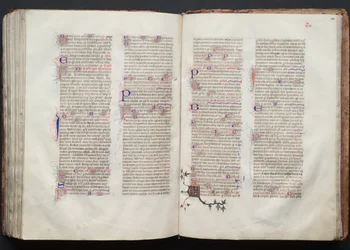The Gotha Missal: Fol. 143r, Tekst, ca. 1375.