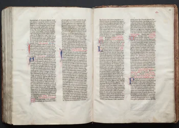 The Gotha Missal: Fol. 156r, Tekst, ca. 1375.