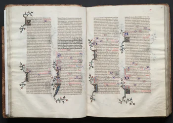 The Gotha Missal: Fol. 28v, tekst, ca. 1375.