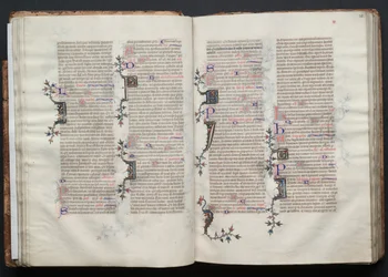 The Gotha Missal: Fol. 29v, tekst, ca. 1375.