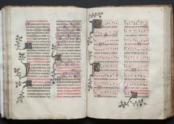 The Gotha Missal: Fol. 67r, Tekst, ca. 1375.