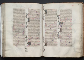 The Gotha Missal: Fol. 79v, tekst, ca. 1375.
