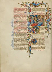 The Adoration of the Magi; Initial E: Sværdbærere