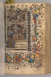 Timer for Karl den Adelige, konge af Navarra 1361-1425: fol. 101r, Tekst, ca. 1405.