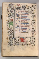 Timer for Karl den Adelige, konge af Navarra 1361-1425: fol. 11v, november, ca. 1405.