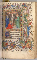 Timer for Karl den Adelige, konge af Navarra 1361-1425: fol. 185r, Korsfæstelse, ca. 1405.