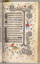 Timer for Karl den Adelige, konge af Navarra 1361-1425: fol. 191r, Tekst, ca. 1405.