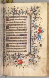 Timer for Karl den Adelige, konge af Navarra 1361-1425: fol. 213r, Tekst, ca. 1405.