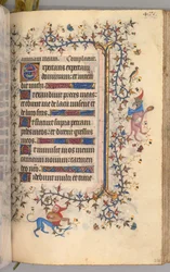 Timer for Karl den Adelige, konge af Navarra 1361-1425: fol. 230r, tekst, ca. 1405.