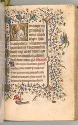 Timer for Karl den Adelige, konge af Navarra 1361-1425, fol. 283r, Sankt Lazarus, ca. 1405.