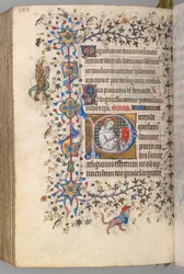 Timer for Karl den Adelige, konge af Navarra 1361-1425, fol. 288v, St. Hervard, ca. 1405.