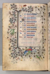 Timer for Karl den Adelige, konge af Navarra 1361-1425: fol. 2v, februar, ca. 1405.