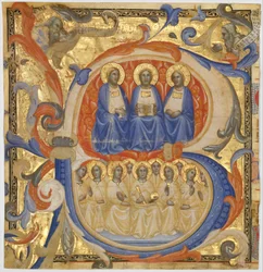 Treenigheden i en indledende B, sandsynligvis 1387.