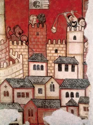 Erobringen af Mallorca, detalje af en fresco
