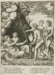 Daphne omfavner sin far, floden Peneus