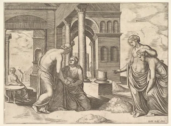 Plade 22: Venus beordrede Psyche til at sortere en bunke korn, fra 