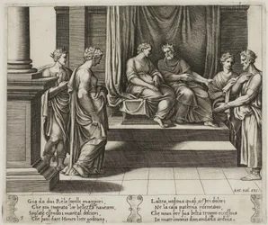 De to søstre af Psyche er gift med konger; ...Psyche præsenteres for en konge