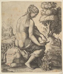 Venus fjerner en torn fra sin fod, 1532.
